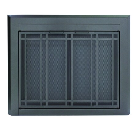 Fireplace Glass Doors Ellis Medium Gunmetal EL-5301GM